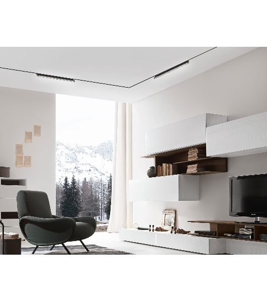 Трековый светильник GL2365 BK черный IP20 20W 3CCT 3000-6400K 48V 400*10*73