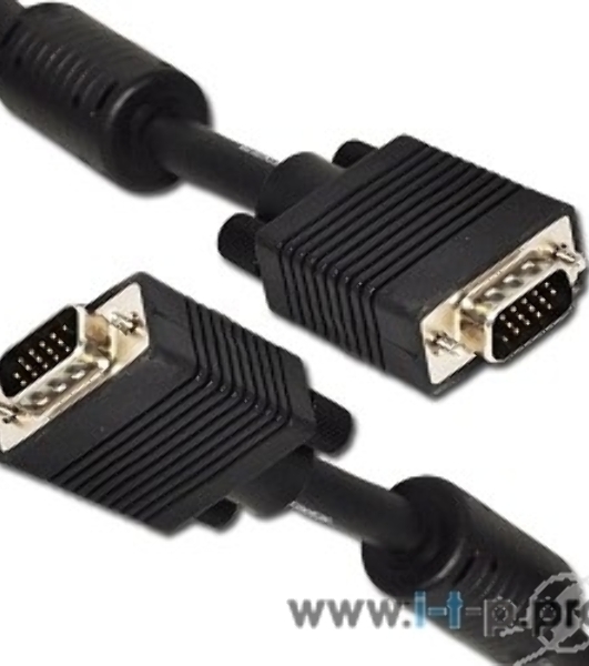 Кабель Gembird/Cablexpert VGA Premium, 15M/15M, 10м, черный, тройной экран, феррит.кольца