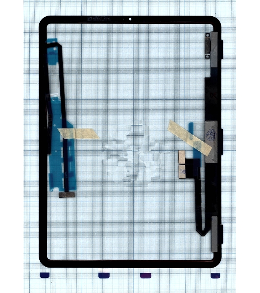 Сенсорное стекло (тачскрин) для Apple iPad Pro 11.0 2020 (A2068, A2230, A2228) черное