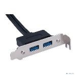 Планка USB 3.0 на заднюю панель низкопрофильная Cablexpert CC-USB3-RECEPTACLE-LP, 2 порта USB, фото9
