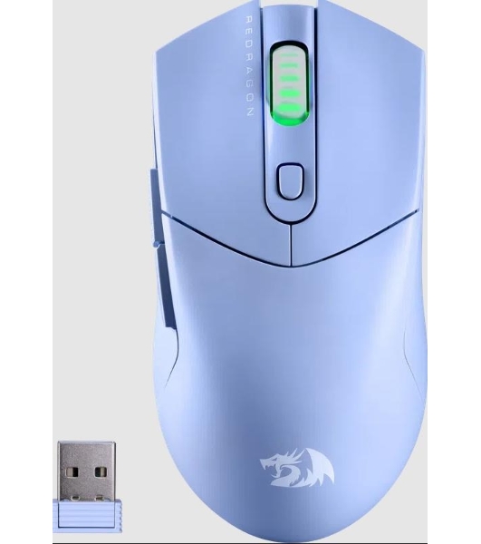 Мышь беспроводная Redragon St4r Pro голубой, 26000 dpi, радиоканал, Bluetooth, USB, кнопки - 6