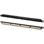 Патч-панель высокой плотности 19', 24хRJ-45, UTP, Cat.5e, 0,5U, фото 1