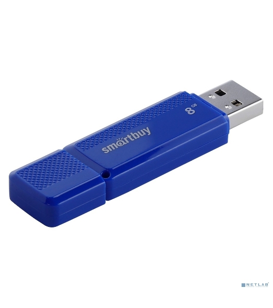 Флешка USB Smartbuy Dock Blue (SB8GbDK-B), 8Gb, USB 2.0, R/W 15/5, синий