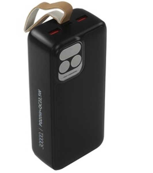 Портативный аккумулятор Perfeo Powerbank Atomic Age 30000 mAh/LED дисплей/PD + QC 3.0/Type-C/2 USB/Выход: 5A, max 22.5Wчерный (PF_E1478)