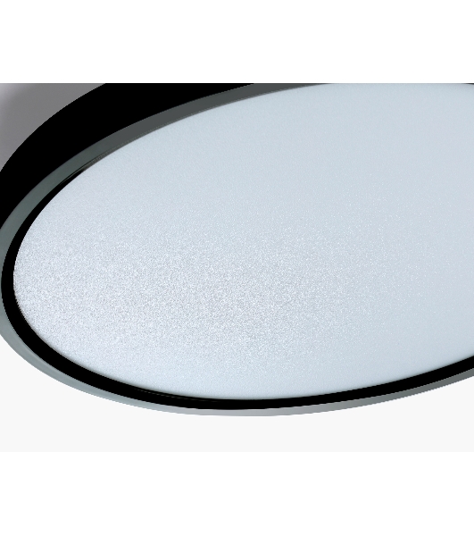 Потолочный светодиодный светильник Ambrella light FZ3050 BK черный IP44 24W+10W 6400+6400К D300*40 (Без ПДУ)