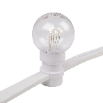 Гирлянда Neon-night LED Galaxy Bulb String 10м, белый каучук, 30 лампx6 LED теплый белый, влагостойкая IP65, фото3