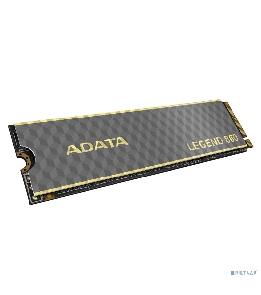 Накопитель SSD ADATA LEGEND 860, 2Tb, PCIe 4.0 x4, M.2 2280, NVMe, R/W 6000/5000, с радиатором