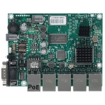 Плата маршрутизатора RB450Gx4 без корпуса RouterBOARD 450Gx4 with four core 716MHz Atheros CPU, 1 Gb RAM, 5 Gigabit LAN ports, PoE OUT on port #5, RouterOS L5, фото7