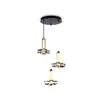 Подвесной светодиодный светильник Ambrella light LH31012/3 GR/SM серый/дымчатый 35W 3000K D450*1790, фото7