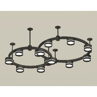 Светильник Ambrella light XR92221005/13 SBK/FR черный песок/белый матовый GX53 (A9222, A9227, C9238, C9232, N8462)