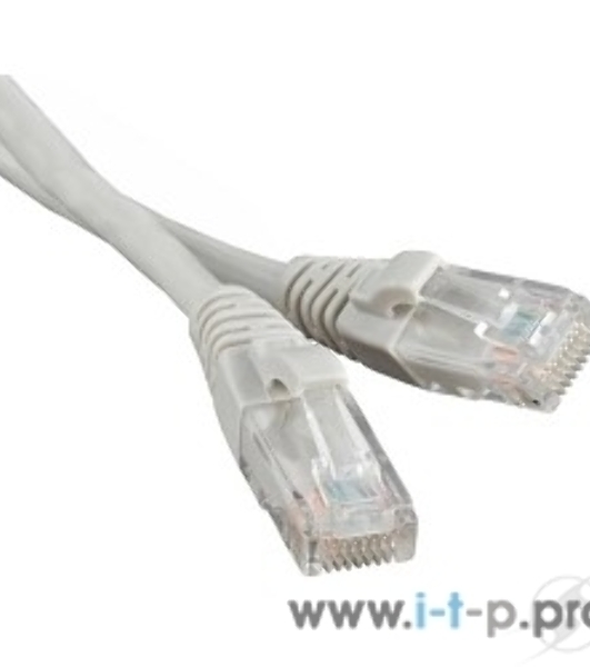 Патч-корд Hyperline UTP, Cat.5e, LSZH, 1.5 м, серый