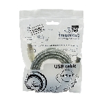 Кабель USB2.0 Cablexpert CCF-USB2-AMBM-TR-15, AM/BM, медь, двойн.экран, фер.кольцо, Pro, 4.5м, прозрач, пакет, фото3