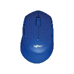 Мышь беспроводная Logitech M330 SILENT PLUS синий, 1000 dpi, радиоканал, USB, кнопки - 3, фото12