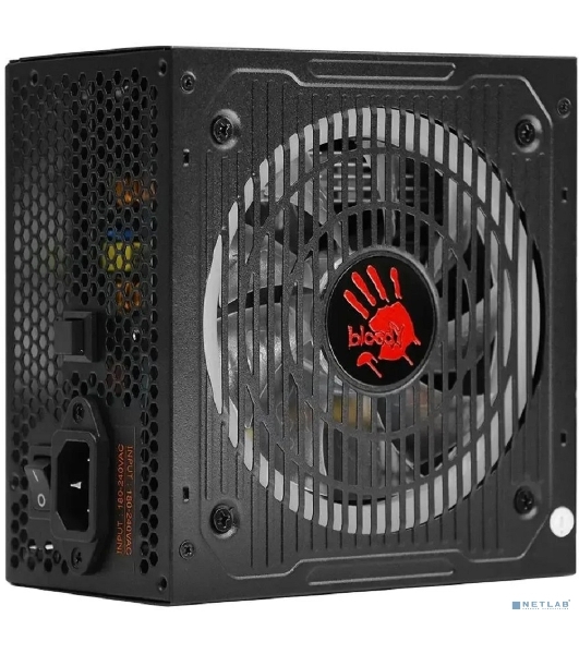 Блок питания Bloody BD-PS750G, 750Вт, 80 PLUS Gold, 120мм, модульный, черный