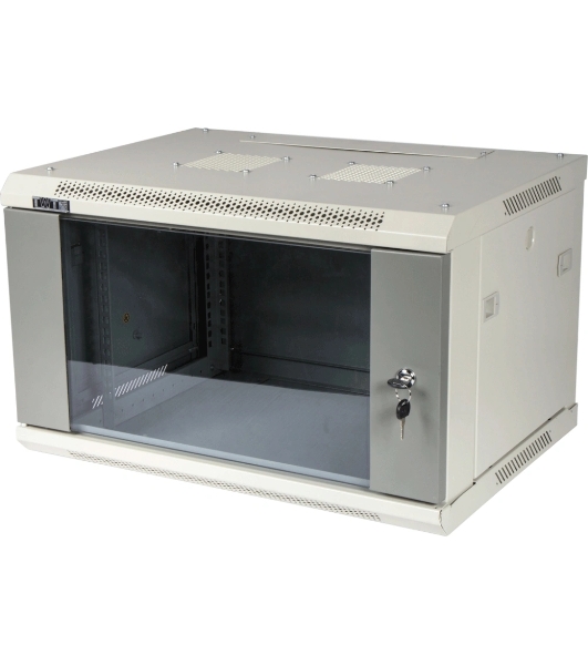 Шкаф настенный серии Pro, 18U 600x600, стеклянная дверь