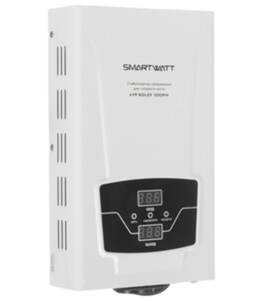 Стабилизатор напряжения для газового котла SMARTWATT AVR BOILER 1000RW (140W - 260W, 1000VA, 1 кВт, 50 Гц, розеток - 1,