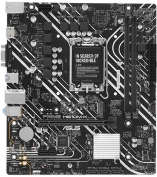 Материнская плата ASUS PRIME H610M-K ARGB, LGA1700, Intel H610, 2xDDR5, 4xSATA, 1xM.2, 1xPCIe 4.0 x16, 1xPCIe 3.0 x1, 1xVGA, 1xHDMI, 1x1Gb LAN, 2xUSB-A 5Gbps, 4xUSB-A 2.0, 3x3.5 мм, 7.1, mATX