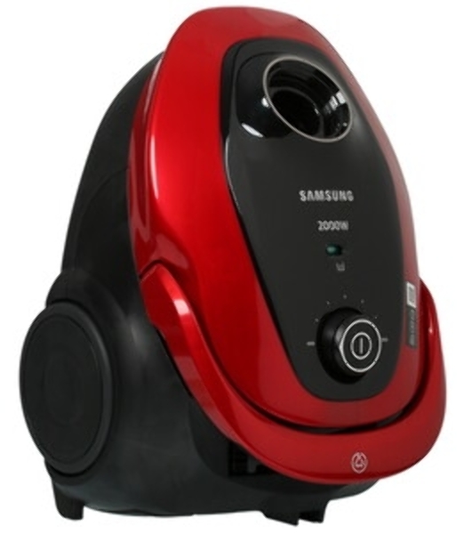Пылесос Samsung VC20M257AWR красный, 460/2000 Вт, уборка сухая, пылесборник мешок 2.5 л