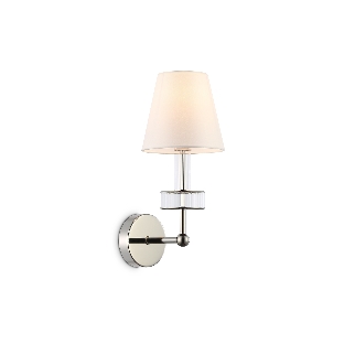 Настенный светильник Ambrella light LH71005 BN/WH никель/белый E14 max 40W 210*150*355
