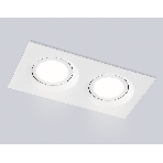 Встраиваемый поворотный точечный светильник Ambrella light TN102745/2 WH белый IP20 GU5.3/2 180*95*25, фото7