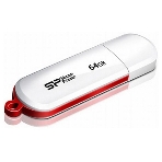 Флешка USB Silicon Power R/W 64Gb LuxMini 320 SP064GbUF2320V1W USB 2.0 белый, фото 1
