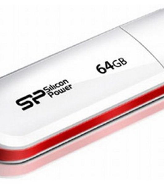Флешка USB Silicon Power R/W 64Gb LuxMini 320 SP064GbUF2320V1W USB 2.0 белый