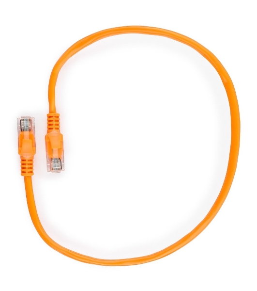 Патч-корд UTP Cablexpert PP12-0.5M/O cat.5e, 0.5м, литой, многожильный, оранжевый