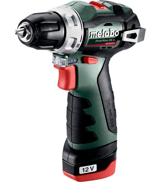 Дрель-шуруповерт Metabo PowerMaxx BS BL 12, 12 В, 2 Ач, 38 Нм, бесщеточный