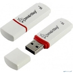 Флешка USB SmartBuy Crown white (SB16GbCRW-W), 16Gb, USB 2.0, R/W 15/5, белый/красный, фото2