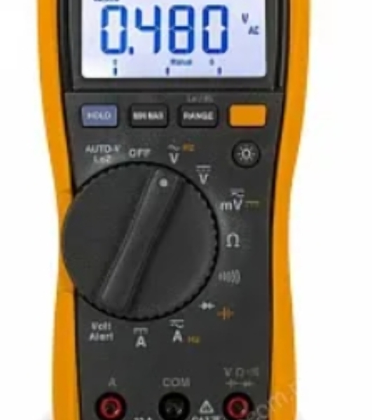 Мультиметр FLUKE 117цифровая 600мА Диод тест черный, желтый 0,55кг