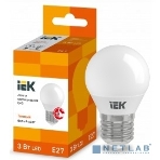 Лампа светодиодная LED 3Вт Е27 220В 3000К G45 шар LLE-G45-3-230-30-E27 IEK, фото3