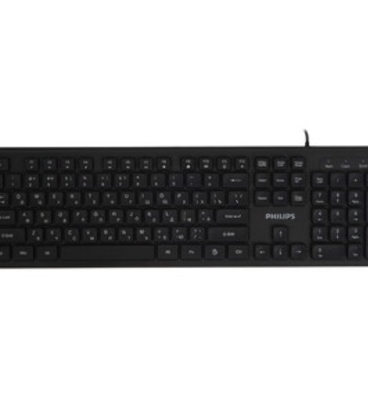 Клавиатура Philips SPK6264 проводная, USB Type-A, чёрный