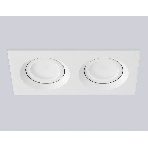 Встраиваемый поворотный точечный светильник Ambrella light TN102745/2 WH белый IP20 GU5.3/2 180*95*25, фото6