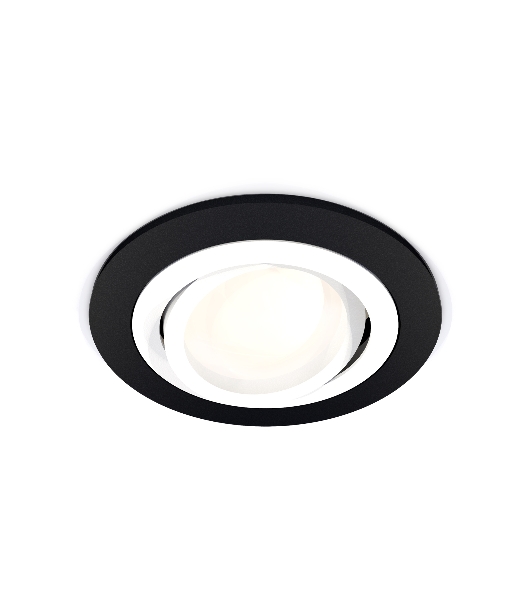 Комплект встраиваемого поворотного светильника Ambrella light XC7622080 SBK/SWH черный песок/белый песок MR16 GU5.3 (C7622, N7001)