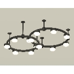 Светильник Ambrella light XR92221006/13 SBK/FR/CL черный песок/белый матовый/прозрачный GX53, фото3