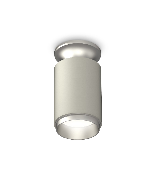 Светильник Ambrella Light XS6314120 SGR/MCH серый песок/серебро полированное MR16 GU5.3 (N6904, C6314, N6123)
