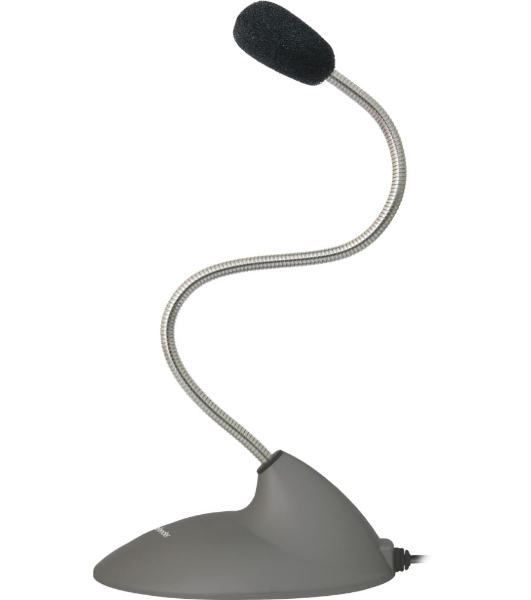 Микрофон компьютерный Defender MIC-111, серый, кабель 1,5 м