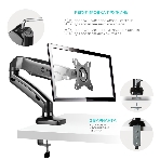Кронштейн (держатель) ONKRON G80 для монитора 13'-32' дюймов настольный, черный, фото20
