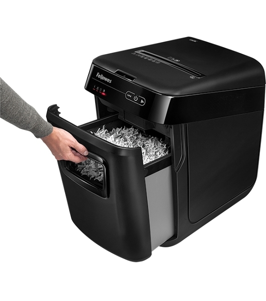 Шредер Fellowes AutoMax 130C (секр.P-3)/фрагменты/130лист./32лтр./пл.карты