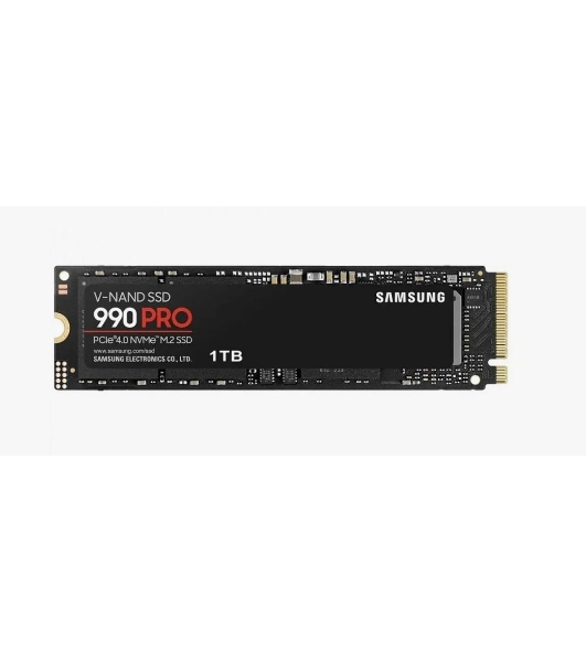 Накопитель SSD Samsung 990 PRO, 1000Gb, PCIe 4.0 x4, M.2 2280, NVMe, R/W 7450/6900