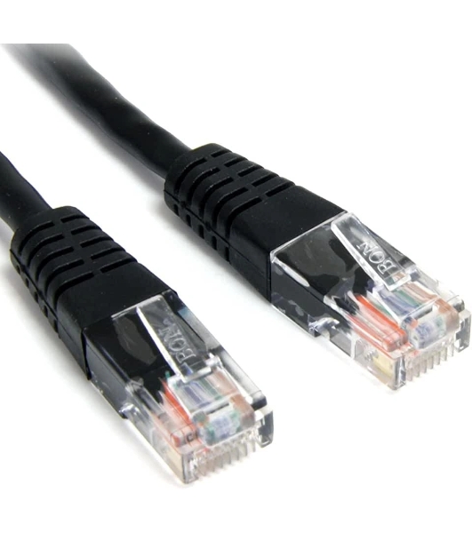 Патч-корд Lanmaster TWT-45-45-0.15-BK RJ-45 вил.-вилка RJ-45 кат.5E 0.15м черный ПВХ (уп.:1шт)