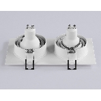 Встраиваемый поворотный точечный светильник Ambrella light TN102745/2 WH белый IP20 GU5.3/2 180*95*25, фото5