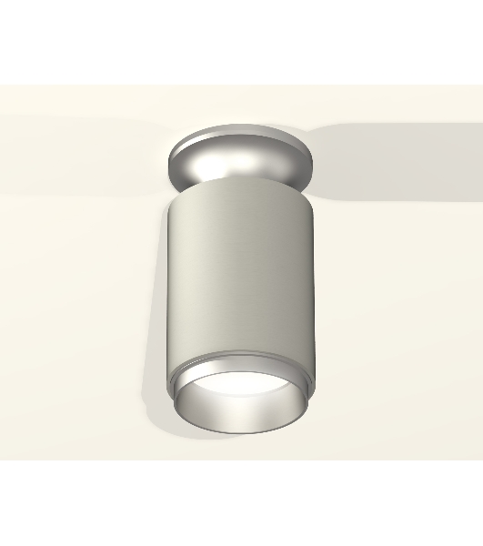 Светильник Ambrella Light XS6314120 SGR/MCH серый песок/серебро полированное MR16 GU5.3 (N6904, C6314, N6123)