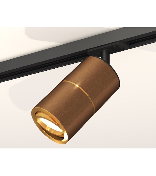 Светильник Ambrella light XT7404001 SCF/PYG/SBK кофе песок/золото желтое полированное/черный песок MR16 GU5.3