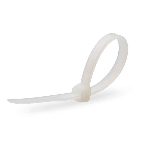 Нейлоновые стяжки Fortisflex КСС 3х200 мм белый 100 штук, фото 1