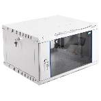 Шкаф телеком. настенный разборный 6U (600х520) дверь стекло, черный (ШРН-Э-6.500-9005), фото8