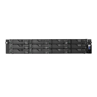 Сетевой накопитель ASUSTOR AS6512RD 12Bay/Intel Atom C3538, 2.1GHz/8Gb DDR4/noHDD,LFF(HDD,SSD),/2x1GbE(LAN)/4xUSB3.2; 90IX01M0-BW3S00