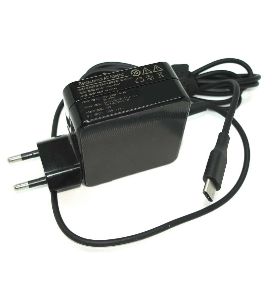 Блок питания (сетевой адаптер) ADL-45A1 5.V/3A, 9V/3A, 15V/3A, 20V/2.25A (Type-C) 45W REPLACEMENT OEM