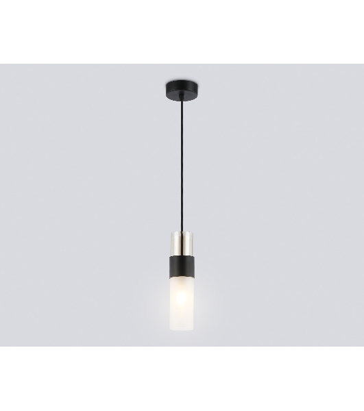 Подвесной светильник LH55101 BK/FR/TI черный/белый матовый/янтарь E14 max 40W D55*1500