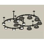 Светильник Ambrella light XR92221101/16 SBK/PBK/FR черный песок/черный полированный/белый матовый GX53, фото3